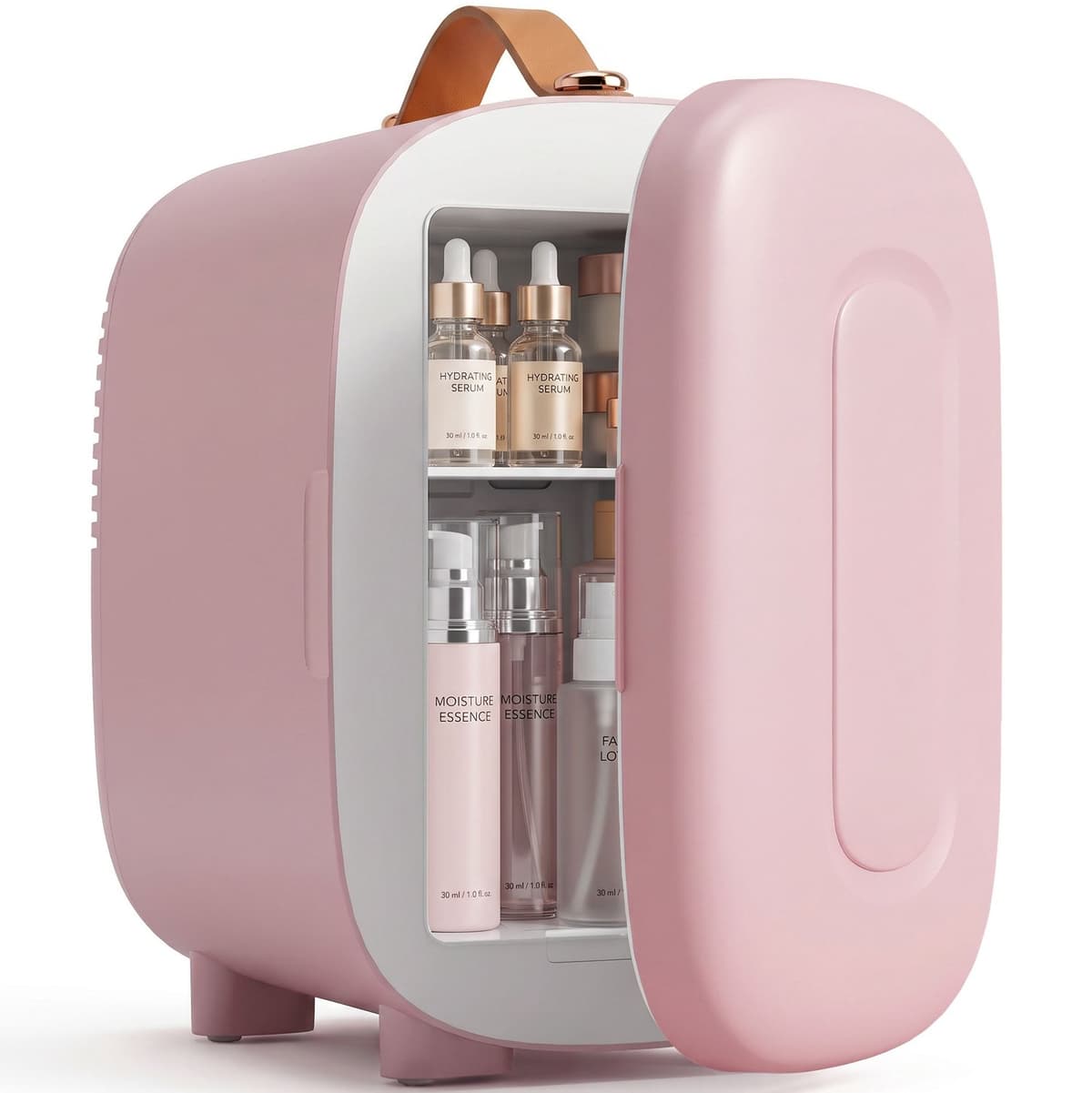 Mini Fridge, Beauty Fridge, 4L Capacity, 20.3 x 26.3 x 28 cm, Pink — afbeelding 1