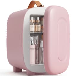 Mini Fridge, Beauty Fridge, 4L Capacity, 20.3 x 26.3 x 28 cm, Pink — thumbnail 1