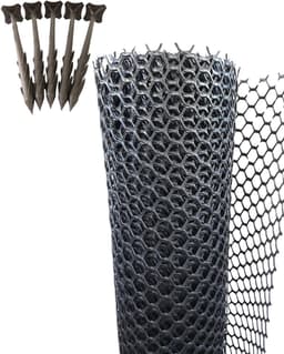 Grasmaaier Beschermmat - 1,3 m breed x 10 m lang - Zwart — thumbnail 1