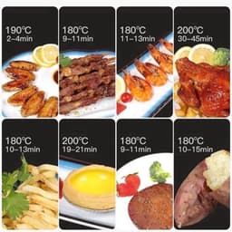 Heteluchtfriteuse - Airfryer - 4.5L- 1400W - Intelligente Deep Air Fryer - Heteluchtcirculatiekoker - Smart Touch AirFryer - Zwart — thumbnail 4