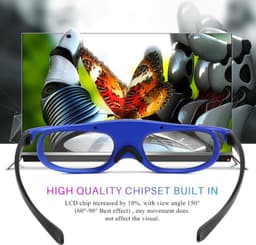 Oplaadbare 3D Actieve Shutterbril voor DLP Projectoren — thumbnail 3