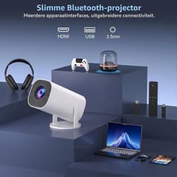 Mini Beamer - 1280 x 720 LCD - 4K Ondersteuning - Draagbaar - Voor Thuisbioscoop En Gaming — thumbnail 3