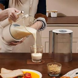 G&G soepmaker - Sojamelk maker - Smoothie - Milkshake - Soep - Babyvoeding - Machine - Blender - Beker met deksel - BPA-vrij - Wit — thumbnail 5