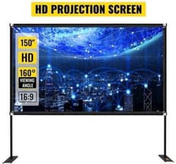 Beamer Scherm - Projector Screen - Projector Scherm - Projector Doek - Projector Scherm voor Beamer - Home Cinema Thuisbioscoop - Draagbare Beamer - Tripods — thumbnail 1