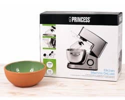 Princess Kitchen Machine DeLuxe – Keukenmachine 1200W – 6 Liter – Inclusief Keramische Schaal – Bakpakket