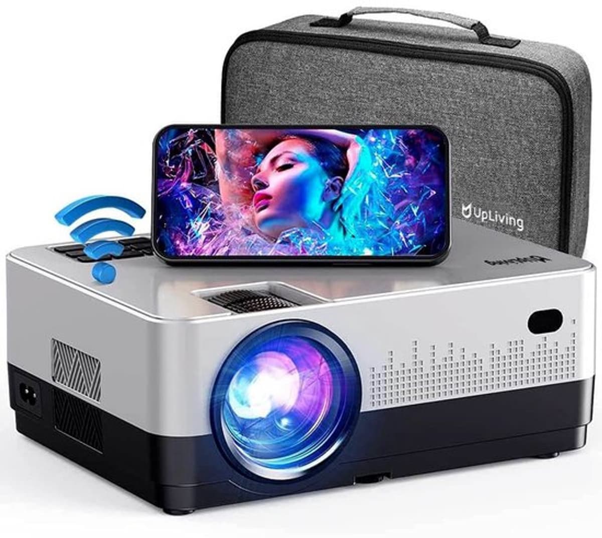 Beamer Draagbaar - 1080P Full HD WiFi Bluetooth - 7.500 Lumen LCD - Voor Thuisbioscoop En Feest — afbeelding 1