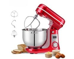 GDE - Keukenmachine - Krachtige 1200W mixer - 6L - Mengkom - Kneedmachine