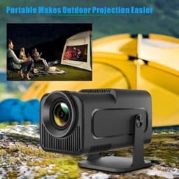 One Zisa - HY300 Mini - Beamer - Projector Beamer - Mini Meamer - 1920x1080dpi - Automatische focus - met WiFi - Android 11 - Zwart — thumbnail 5