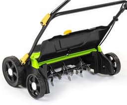 Elektrische Verticuteermachine – Gazonverticuteerder – Mosverwijderaar – Gazonhark – Grasmaaier – 1300 W Motor – Maaibreedte 320 mm – 40 L Opvangbak – Verstelbare Handgreep – Variabele Snijdiepte — thumbnail 2