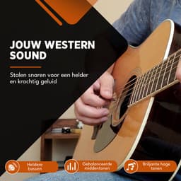 Finesse Gitaarsnaren Akoestische Gitaar - Western - met Plectrums - .010 tot 0.46 - Gitaar Snaren — thumbnail 5