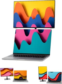 Blerron Flow - Portable Monitor - HD - 16 Inch - Draagbare Monitor - Beeldscherm - Incl. Monitor Standaard - 1920x1200 FHD — thumbnail 1