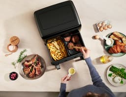 MOVA Tech FD20 PRO Dubbel 9 l Vrijstaand 2700 W Heteluchtfriteuse Zwart — thumbnail 5