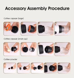 Draagbare Espresso Machine Serie - 3-In-1 Koffiezetter - Draadloze Cappuccinomaker - USB Oplaadbaar - 50 Kopjes Per Lading - Camping Kantoor Reizen — thumbnail 2
