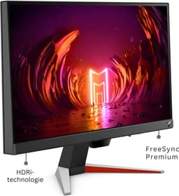 SNJY® Gaming Monitor - Monitor Gaming - Monitor met Ingebouwde Speakers - 24 Inch - HDRi-Technologie - 1080p - 165Hz - 1ms - Zwart — thumbnail 3