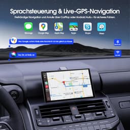 RC07 Geschikt voor Carplay Scherm 9 Inch - Geschikt voor Android Auto Scherm - Geschikt voor Apple Carplay - Navigatiesysteem Auto - HD Achteruitrijcamera - Touchscreen - AUX - FM - Universeel - bluetooth & wifi – Zwart — thumbnail 4