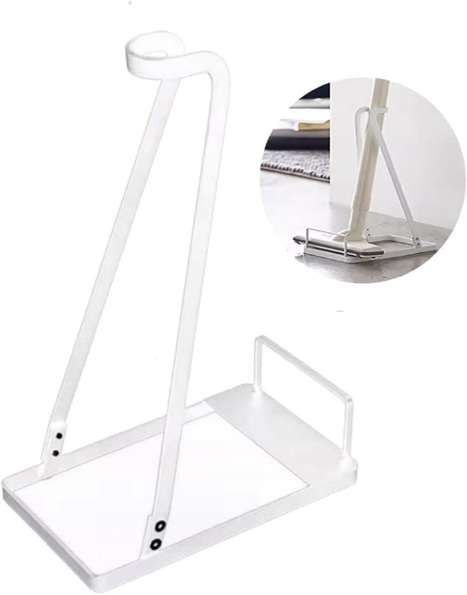 Stofzuigerstandaard - Universele standaard - stofzuiger standaard - Vloerstandaard - Compatibel met Dyson stofzuigers - Metaal - Wit — afbeelding 1