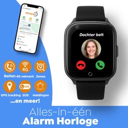 Weewise WS32 – GPS-horloge voor senioren - Valdetectie - SOS knop - GPS Tracker - GPS Horloge Ouderen - Alarm Horloge - SOS Horloge - Valdetectie - Alzheimer - Dementie - Alarmknop - Videobellen– GPS live locatie — thumbnail 2