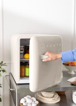 CREATE - Koelkast in retrostijl - Gebroken wit - Handvat Gebroken wit - FRIDGE RETRO 48L — thumbnail 4