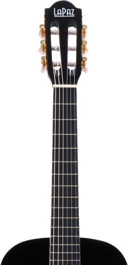 Klassieke gitaar 1/2 - Met gratis lessen - LaPaz 002 - Zwart — thumbnail 3