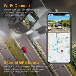 4K Dashcam Auto met GPS, WiFi en 170° Groothoek - Inclusief G-sensor en Opname in Lus — thumbnail 2