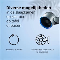 Draadloze Tafelventilator met 3 standen - Stil en Krachtig — thumbnail 5