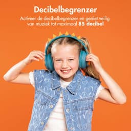 imoshion Kinder Koptelefoon Dino - Bluetooth en Decibelbegrenzer - Draadloze Koptelefoon Kinderen — thumbnail 5