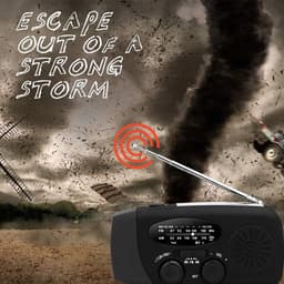 Noodradio - Opwindbaar - 2000 mAh - Radio Met Accu Batterij - Noodpakket - Opwindbaar - Solar - Zaklamp - Powerbank - Op Batterijen - Zwart - Draagbare - Voor Rampen/Camping — thumbnail 2