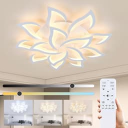Dimbare LED-plafondlamp 84W met afstandsbediening voor moderne ruimtes — thumbnail 1