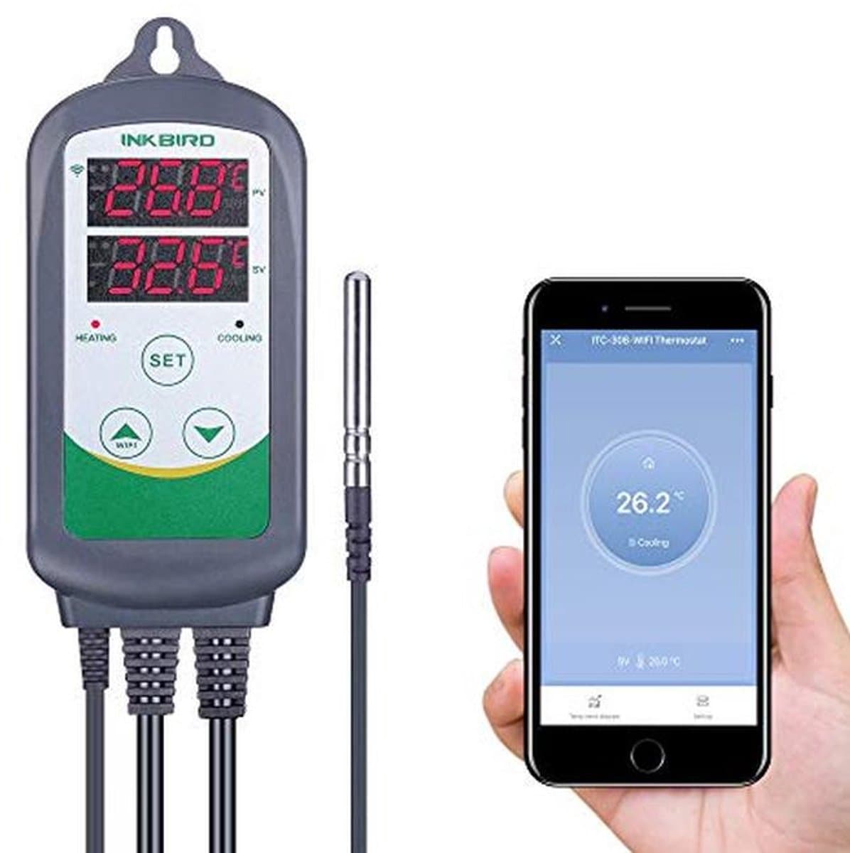 Digitale Wifi Thermostaat Temperature Controller voor Verhitting en Koeling — afbeelding 1