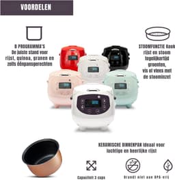 MMP® Multicooker - Multicookers - Zwart - 32cm x 23cm x 22cm — thumbnail 3