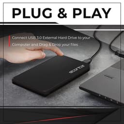 Externe harde schijf 200 GB - Draagbare opslag voor Mac, laptop, pc, en gameconsoles — thumbnail 4
