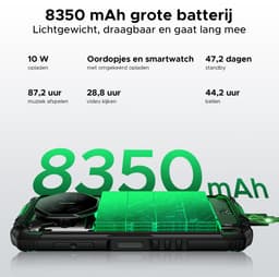 DOOGEE Fire 3 4G - Outdoor Phone - Robuuste Smartphone - 12GB RAM+ 64GB ROM/2TB TF - Android 16 - 8350mAh- 5,5-inch IPS HD+ - 13MP AI-camera - Widevine L1 - Face ID - NFC - IP68 - Oranje — thumbnail 4