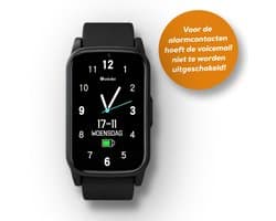 Wiesba® WB80S - GPS Horloge Senior - Smartwatch voor Ouderen - Persoonlijke alarmen - alarm horloge ouderen - GPS Horloge Alzheimer - Valdetectie