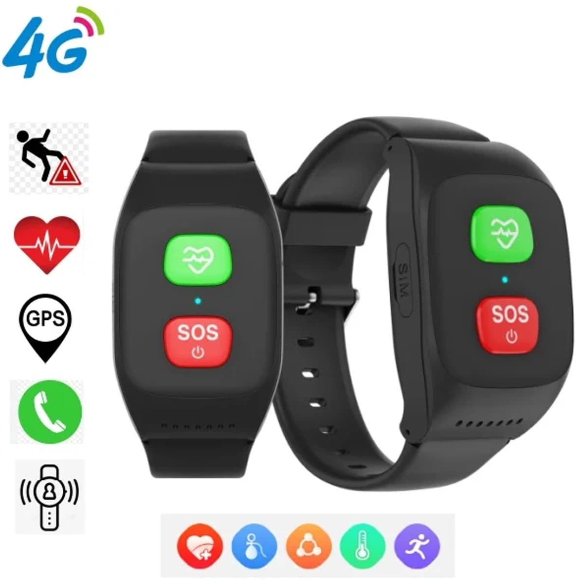 Xcruiser GPS Smartwatch – 4G – SOS-knop – Locatiebepaling – Bellen en berichten — afbeelding 1