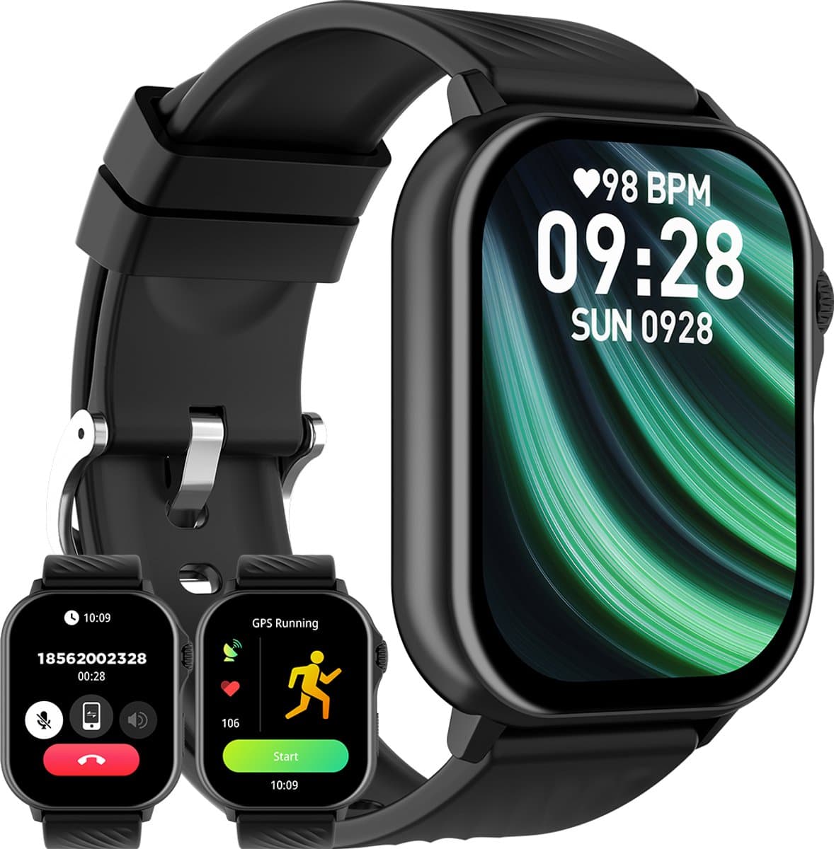 Denver Smartwatch - Hartslagmeter - 100 sportmodi - Saturatiemeter - Volledig Belfunctie - SWG159 — afbeelding 1