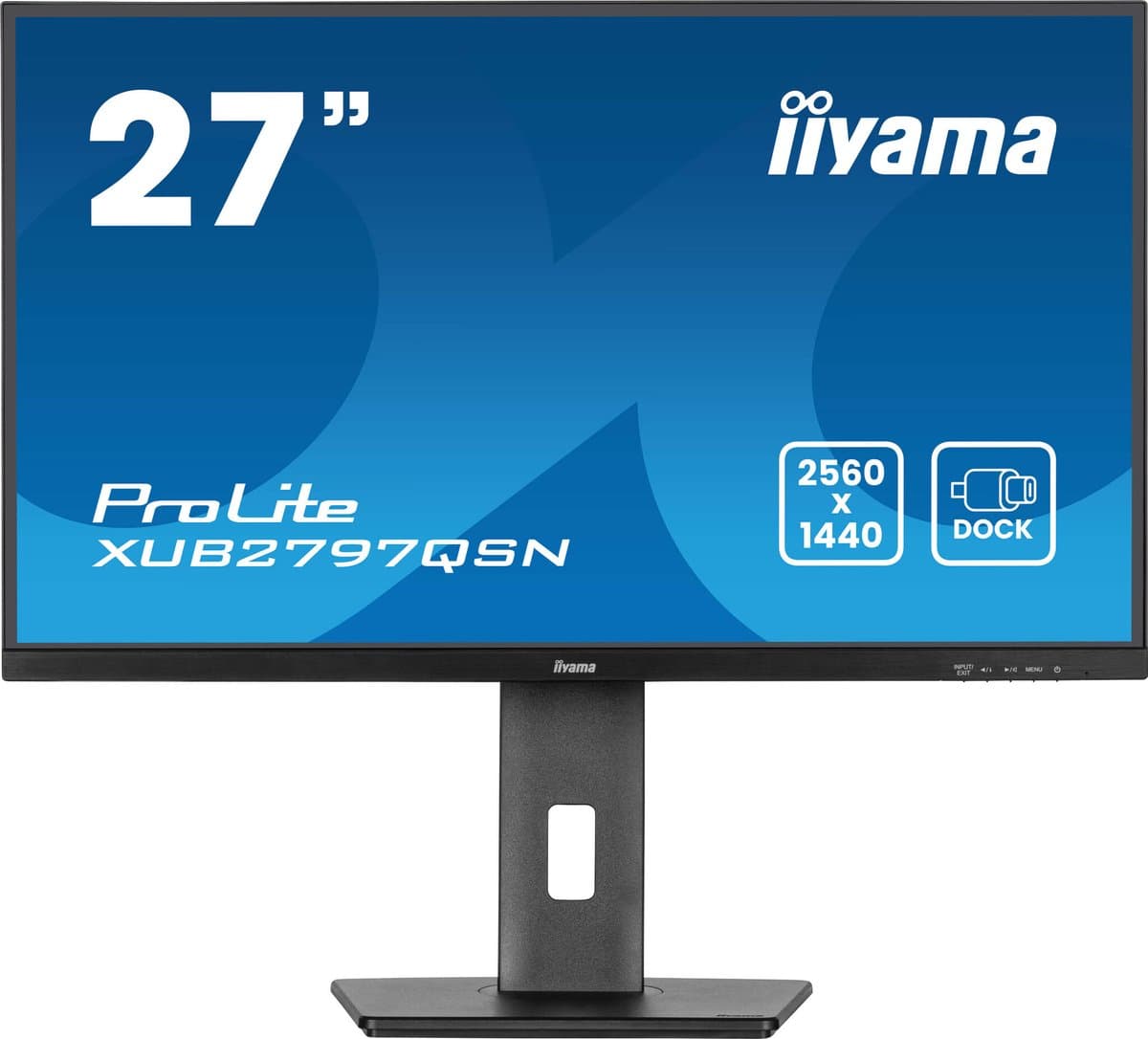 iiyama ProLite XUB2797QSN-B2 - 27 inch - QHD - IPS - USB-Hub (4x) - Verstelbaar - USB-C Dock — afbeelding 1