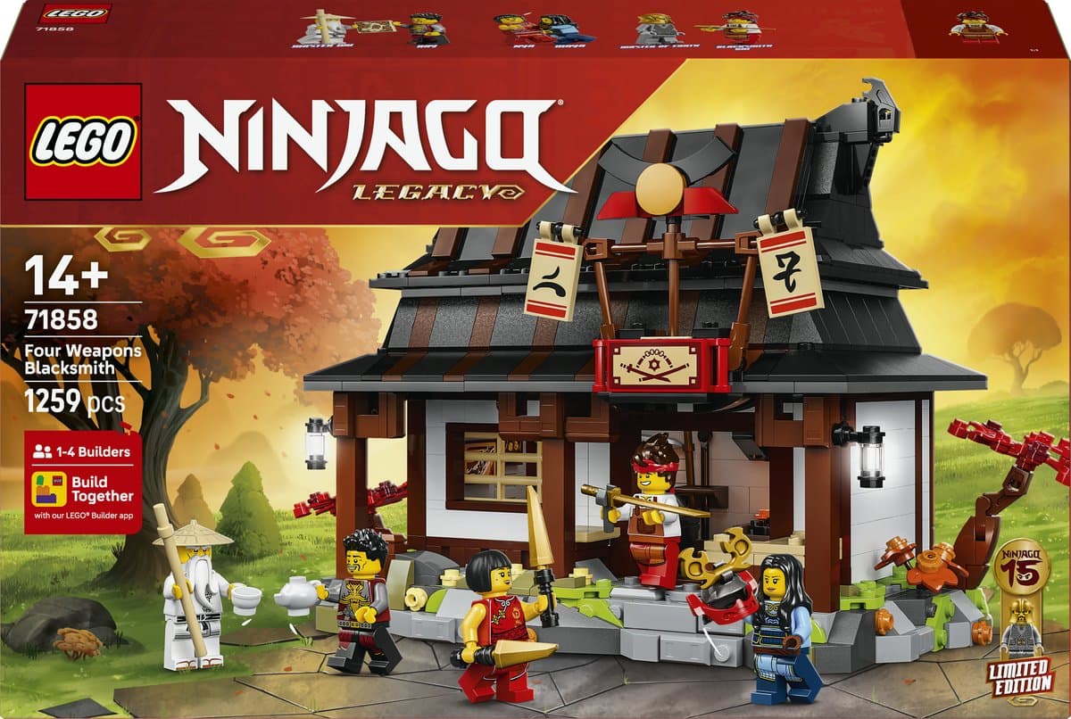 LEGO Ninjago - 15-jarig jubileum: Smederij De Vier Wapens Constructiespeelgoed — afbeelding 1