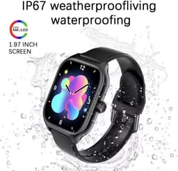 Sjika - Max Smartwatch – Inclusief Hoesje + Screen Protector – ECG, Bloeddrukmeting, SpO2, Hartslag & Slaapmonitor – Fitnesshorloge Voor Android & iOS – Multisport Modes - Grijs - Voor mannen en vrouwen - Perfect cadeau — thumbnail 2