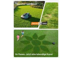 Draadloze Robotgrasmaaier NetRTK+Vision – App & 4G Module – Slimme AI Obstakeldetectie – 700 m² Bereik (Max. 1100 m²) – 50% Helling – Verstelbare Maaihoogte – 190 mm Maaibreedte