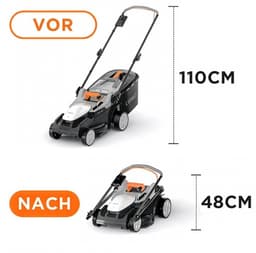Litheli U20 - Accu Grasmaaier - 37cm Maaibreedte - Tot 300m² - Borstelloze Motor — thumbnail 4