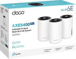 TP-Link Deco XE75 Pro (3-pack) Tri-band (2.4GHz / 5GHz / 6GHz) Wi-Fi 6E (802.11ax) With Internet. — thumbnail 4
