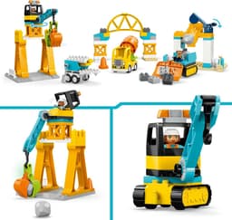 LEGO DUPLO - 3-in-1 bouwplaats en voertuigen Constructiespeelgoed — thumbnail 5