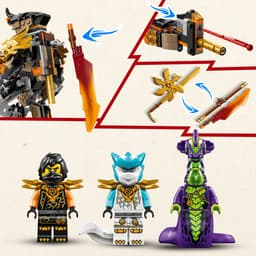 LEGO Ninjago - Cole's missiemecha en draak Zane Constructiespeelgoed — thumbnail 3