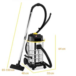 Royal Swiss® ED-012 Aspirateur Eau & Poussière – 1200W – Cuve Inox 30L – Puissante Aspiration 18 kPa – Avec Filtre HEPA & Fonction Soufflage — thumbnail 2