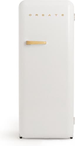 CREATE - Koelkast in retrostijl - Gebroken wit - Handvat Hout - FRIDGE RETRO 281L — thumbnail 1
