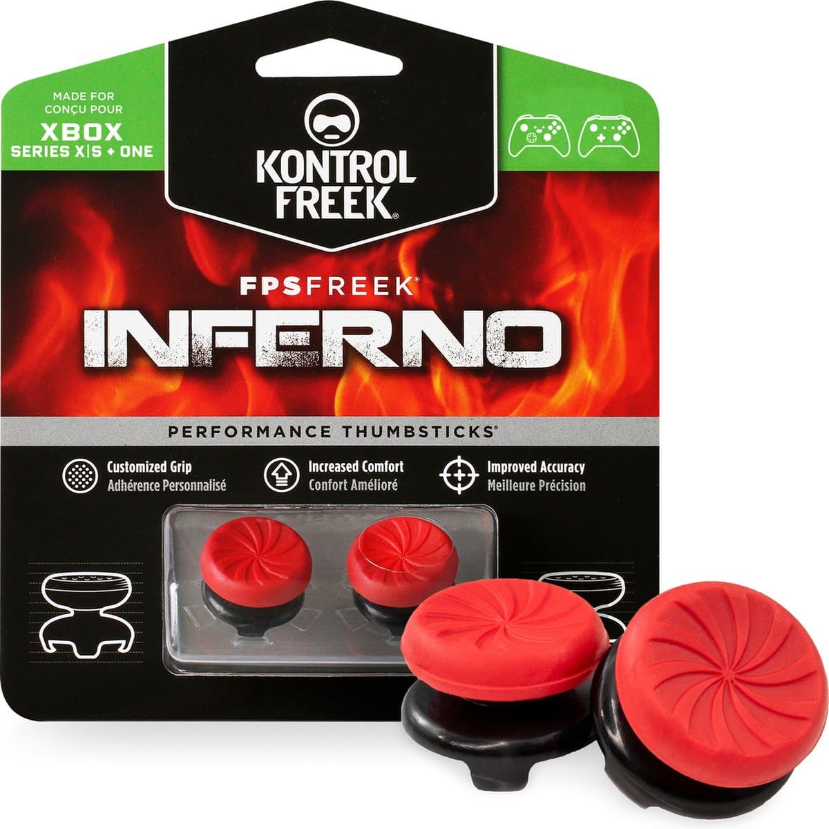 KontrolFreek FPS Freek Inferno Thumbsticks - Xbox Series X|S & Xbox One — afbeelding 1
