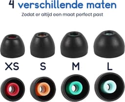Ibley ComfortFit Siliconen Oortips voor Sony Oordopjes – Universeel WF / WI / MDR / XBA – 4 Maten – 4 Paar — thumbnail 3