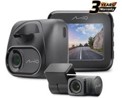Mio MiVue C595WD Full HD dual dashcam - Wi-Fi - GPS - achterruitcamera - flitspaal- én trajectcontrole-waarschuwingen