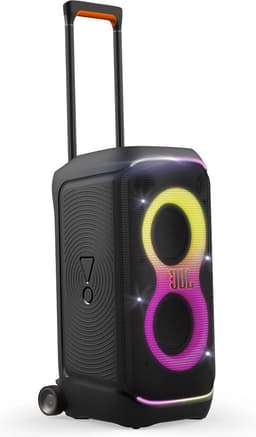 JBL Partybox Stage 320 - Draadloze Bluetooth Party Speaker - Op Wielen - Uitschuifbare Hangreep - LED verlichting - 18 uur - Spatwaterdicht - Zwart — thumbnail 4