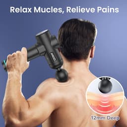 Massage Gun Professioneel - 30 Snelheden & 10 Hoofden - Stille Massagegun - Anti Schudden - Draagbare Apparaat - Lange Batterijduur - Incl. Koffer — thumbnail 4